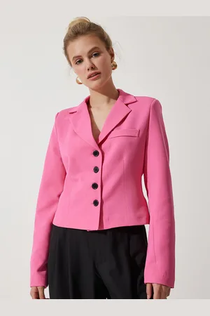 Happiness istanbul Women Crop Tailored Jacket