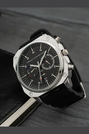 French Connection Men Skeleton Dial & Bracelet Style Straps Analogue Watch FCB3B-S