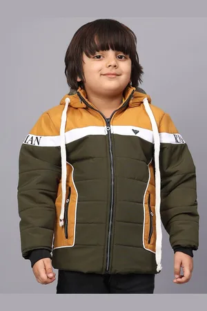 SKY HEIGHTS Boys Colourblocked Polyester Puffer Jacket