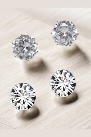 FÁBULA Men Set of 2 Cubic Zirconia Studs