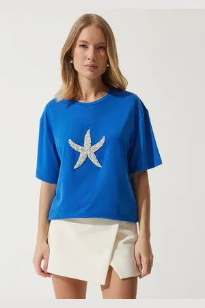 Happiness istanbul Women Solid Round Neck T-shirt