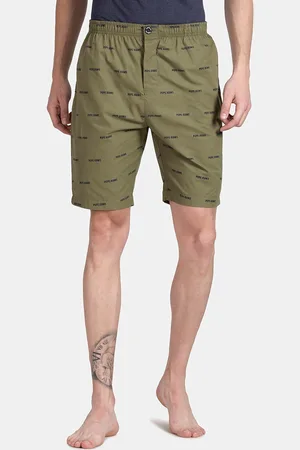 Pepe Jeans Typography Printed Breathable Pure Cotton Lounge Shorts