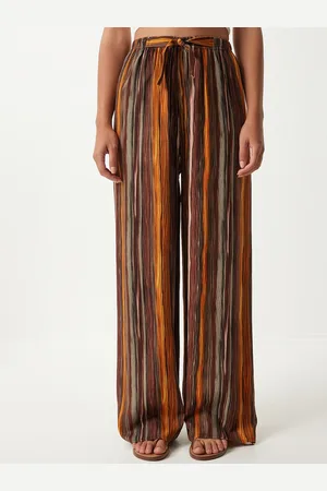 Happiness istanbul Women Loose Fit Striped Parallel Trousers