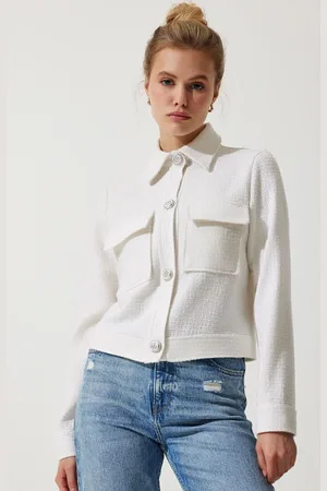 Happiness istanbul Women Crop Tailored Jacket