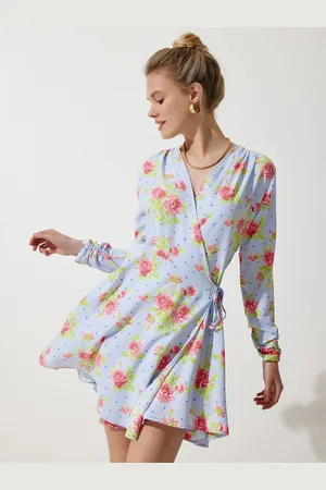 Happiness istanbul Women Floral Print A-Line Mini Dress
