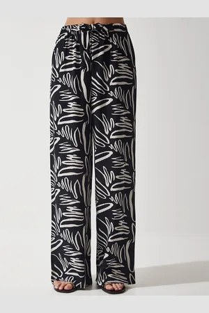 Happiness istanbul Women Printed High-Rise Trousers