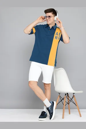 Aeropostale Colourblocked Polo Collar T-shirt