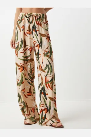 Happiness istanbul Women Floral Printed Loose Fit Trousers
