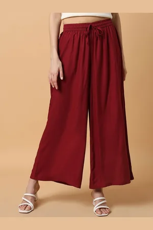 SHOWOFF Women Comfort Straight Fit Pleated Trousers