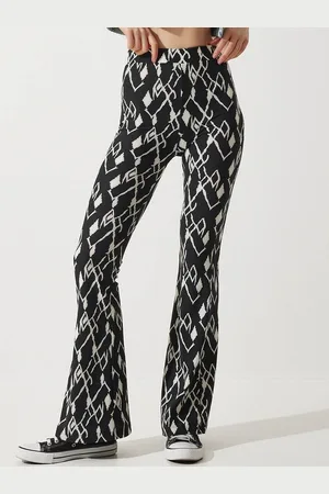 Happiness istanbul Women Printed High-Rise Trousers