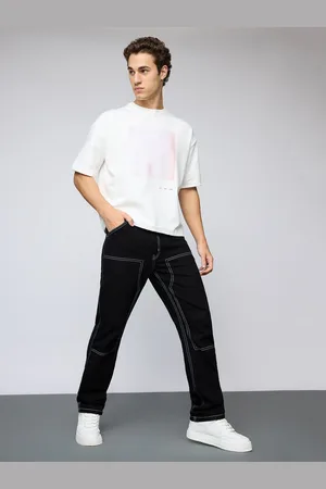 FREAKINS Men Straight Fit High-Rise Jeans