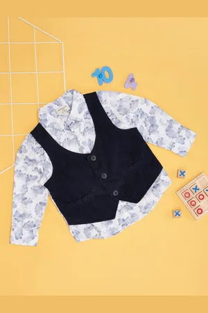 Pantaloons Boys Opaque Printed Party Shirt