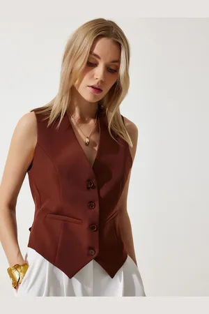 Happiness istanbul V-Neck Slim-Fit Waistcoat