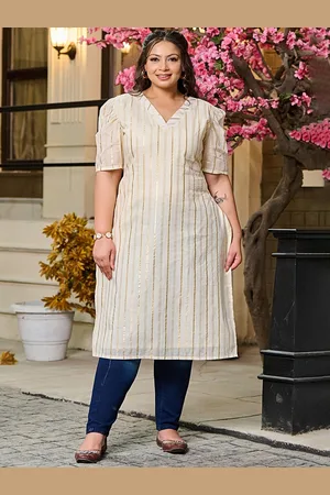 DesiNoor Women Printed Thread Work Kurta