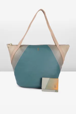 Baggit Geometric Printed Structured Handheld Bag