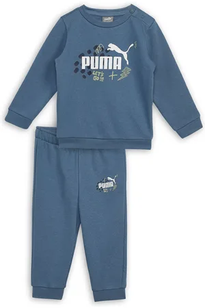 PUMA Infants Printed Round Neck Long Sleeves Sweatshirt With Joggers