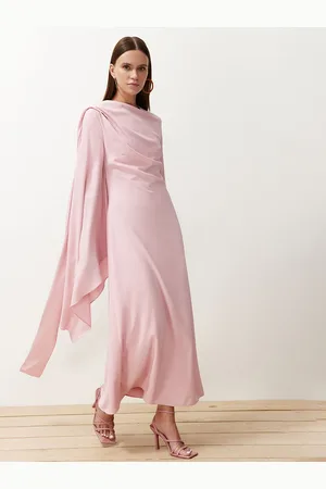 Trendyol Women Slit Sleeve Fit & Flare Maxi Dress