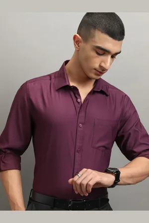Highlander Men Solid Slim Fit Formal Shirt