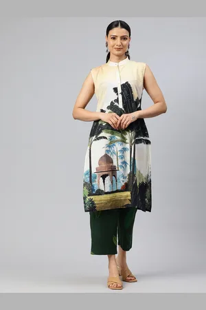 BUTA BUTI Printed Pure Cotton Kurta With Palazzos
