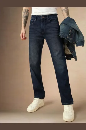 Dennis Lingo Men Relaxed Fit Mid-Rise Light Shade Clean Look Cotton Jeans