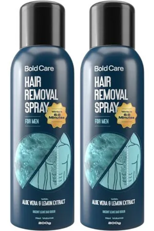 Bold Care Set Of 2 Hair Removal Spray With Aloe Vera & Lemon Extract - 200g Each