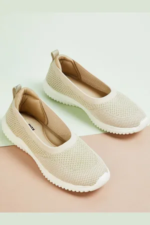 Max Collection Women Woven Design PU Slip-On Sneakers
