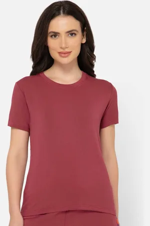 Bummer Women Antimicrobial Solid Round Neck Regular Fit T-shirt