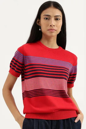 Benetton Striped Cotton Top