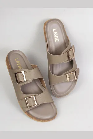 LAVIE Women Synthetic Open Toe Flats with Buckle detail