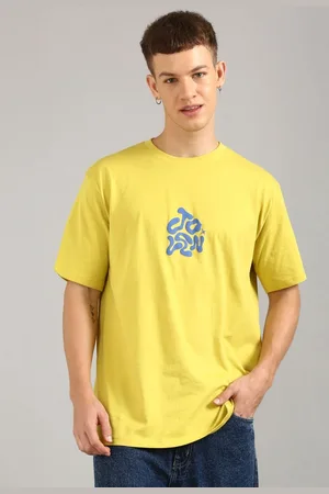 Joven Men Typography Printed Applique T-shirt