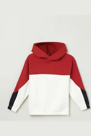 Tommy Hilfiger Boys Colourblocked Hooded Sweatshirt