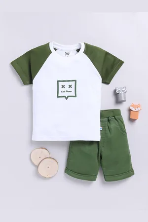 Toonyport Boys Printed Pure Cotton T-shirt with Shorts