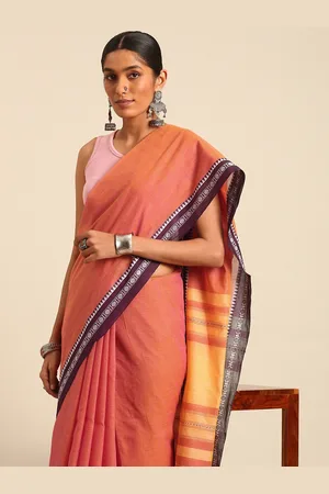 Taavi Woven Design Pure Cotton Handloom Saree