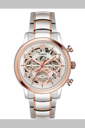Timex Men Skeleton Dial & Stainless Steel Straps Analogue Watch TWEG20205