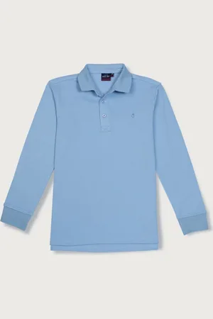 Gini and Jony Boys Solid Polo Collar Cotton T-shirt