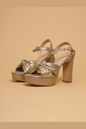 ERIDANI Women Block Heels Ankle Loop Sandals