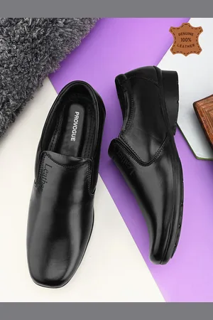 Provogue Men Leather Formal Slip-Ons