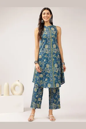 Anouk Floral Printed Pure Cotton Tunic & Palazzos