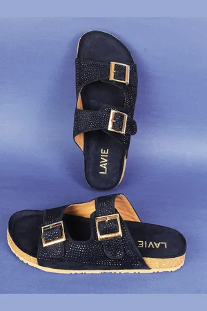 LAVIE Women Embellished Open Toe Flats with Buckles