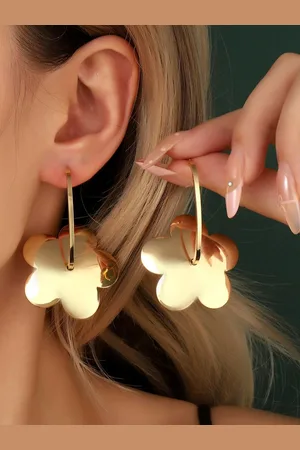 Salty Bubbles Luxury Floral Shaped Drop Earrings