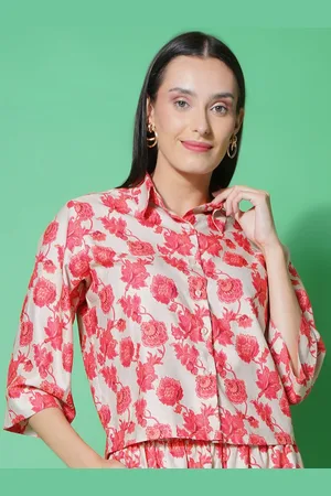 BAESD Women Comfort Floral Opaque Printed Casual Shirt
