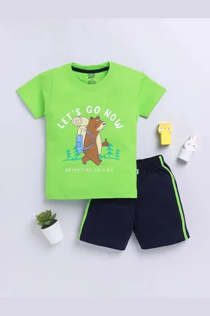 Toonyport Boys Printed Pure Cotton T-shirt with Short