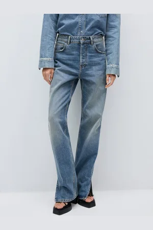 MANGO Women Light Fade Straight Fit Jeans