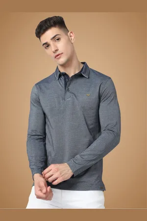 STELLERS Men Solid Polo Collar Cotton T-Shirt