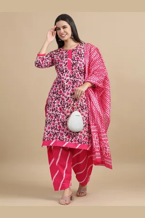 Miraan Floral Printed Pure Cotton Unstitched Dress Material