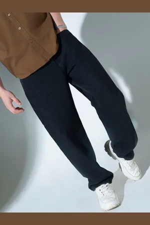Xee Men Loose Relaxed Fit Mid-Rise Jeans