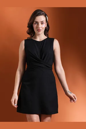 Globus Women V-Neck Sleeveless Fit & Flare Mini Dress