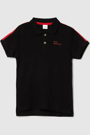Max Collection Boys Polo Collar Solid Pure Cotton T-shirt