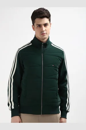 Tommy Hilfiger Men Solid Stand Collar Bomber Jacket