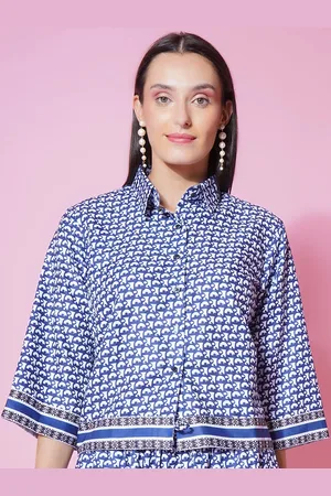 BAESD Women Comfort Opaque Printed Casual Shirt
